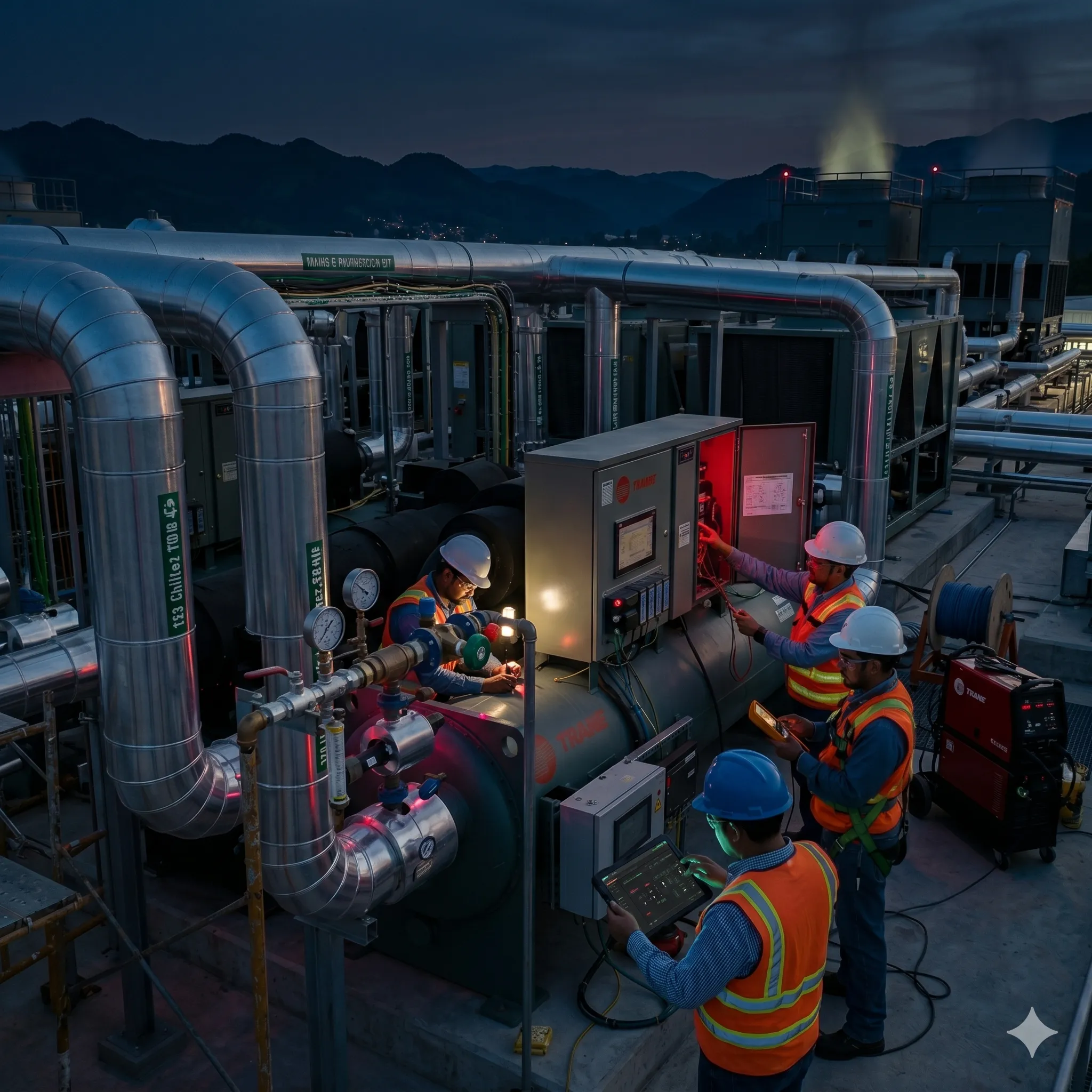 Instalación de chillers industriales en Querétaro