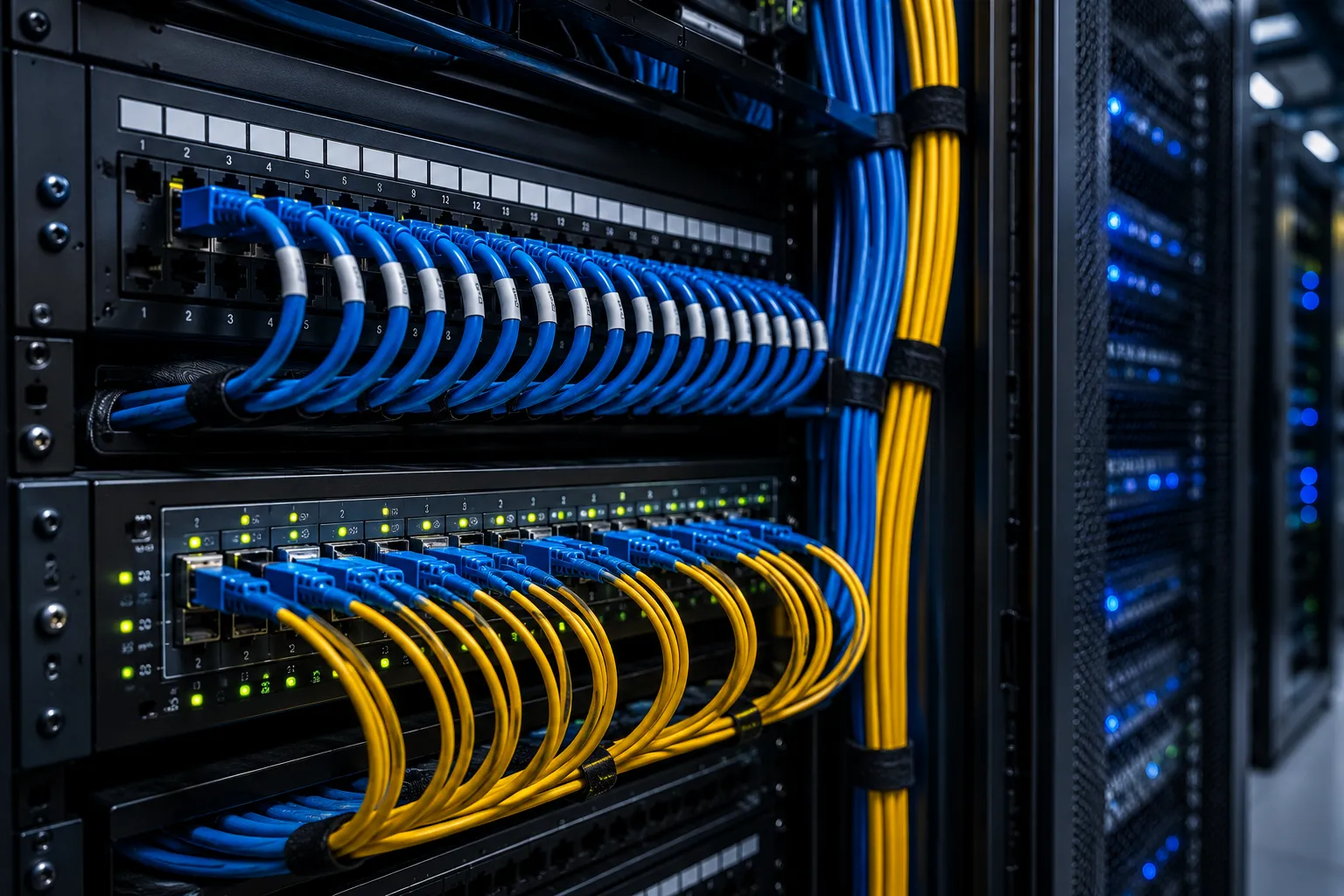 Cableado estructurado Cat6 y fibra óptica
