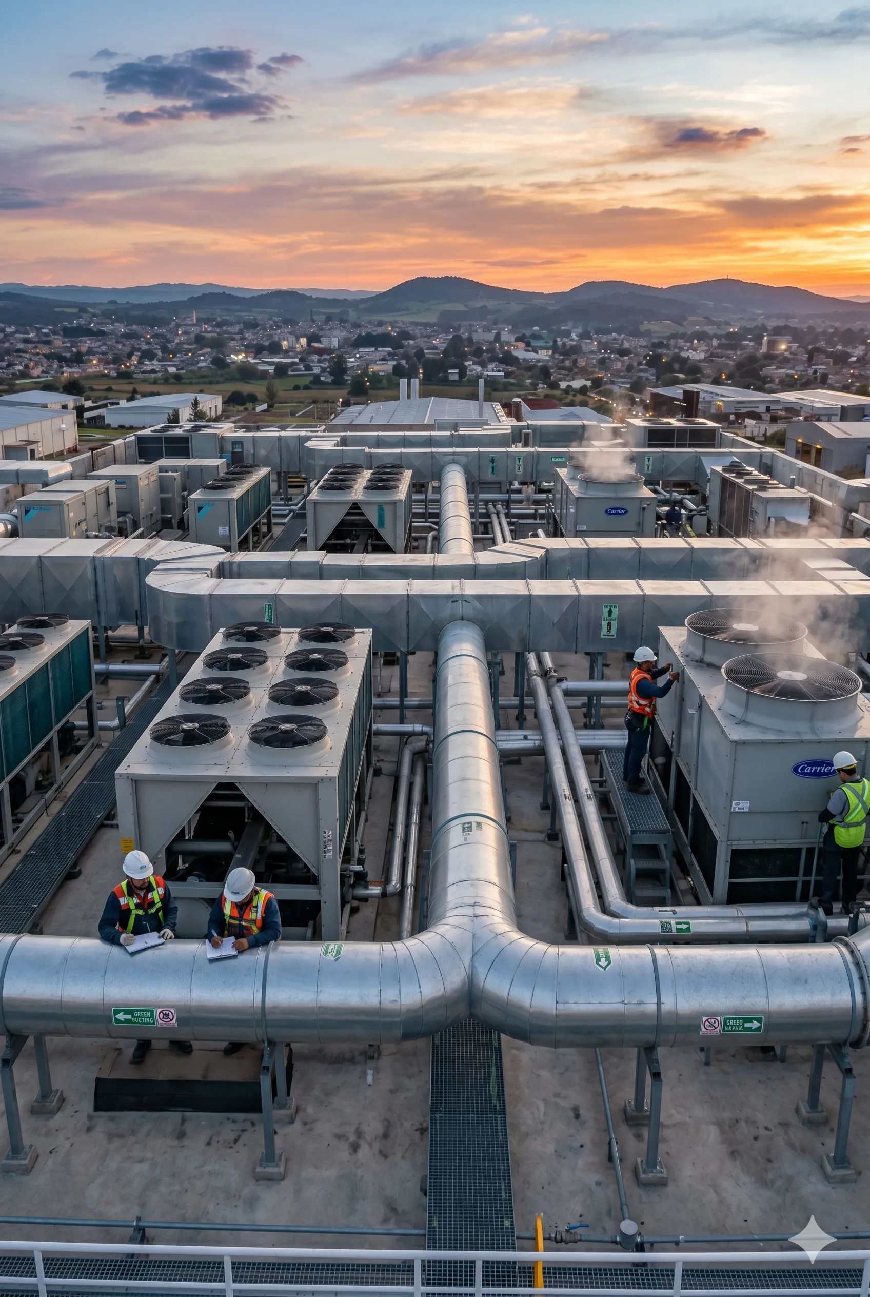 Instalación de aire acondicionado industrial en Querétaro